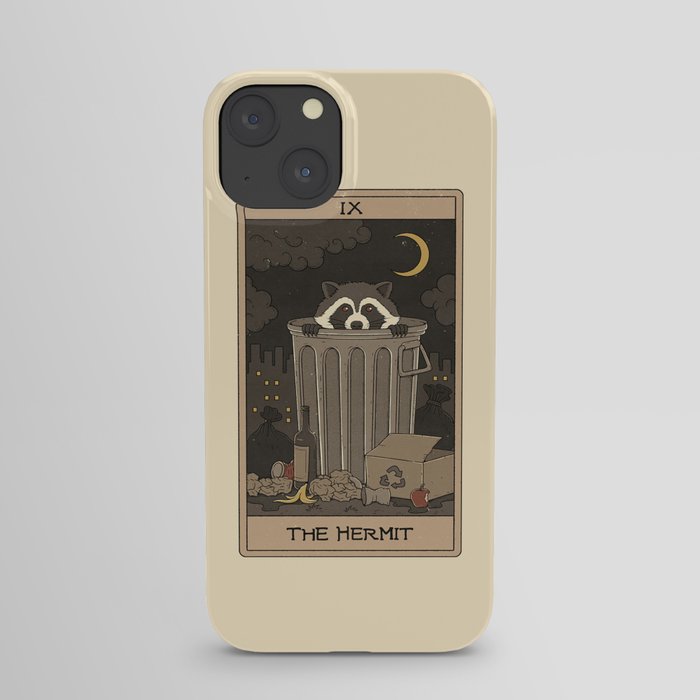 The Hermit - Raccoons Tarot iPhone Case