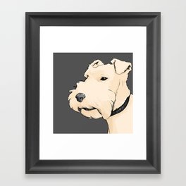 Terrier portrait Framed Art Print