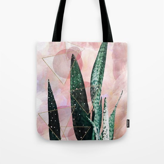 Plant circles & triangles Tote Bag