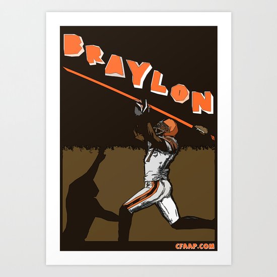 Braylon Edwards "Drop" Poster Art Print