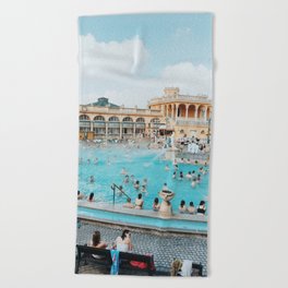 Bathing in Budapest Beach Towel