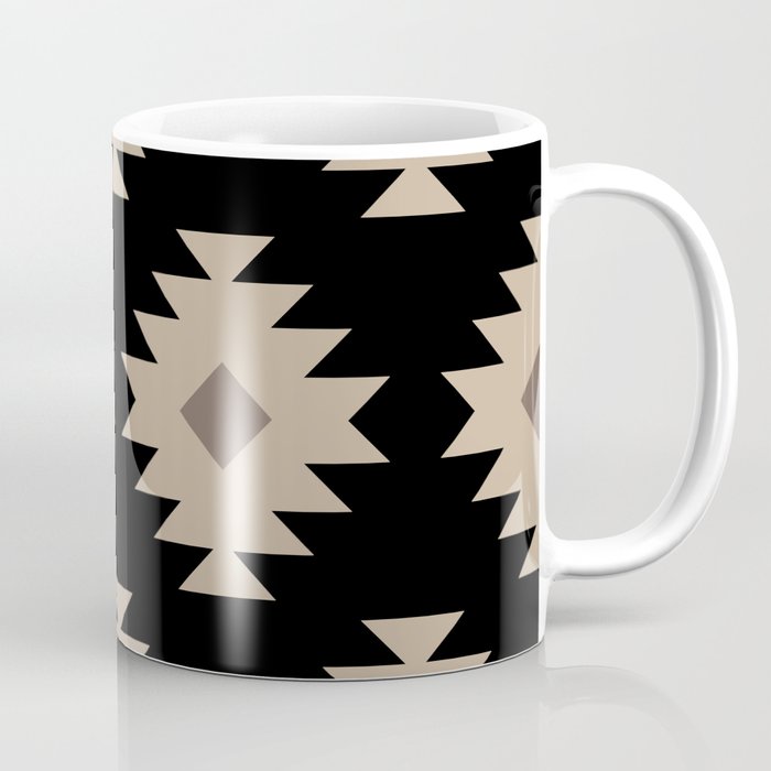 Southwestern Decor 521 Black and Beige Coffee Mug