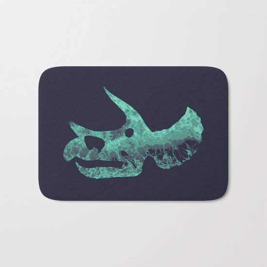 Triceratops Skull Bath Mat