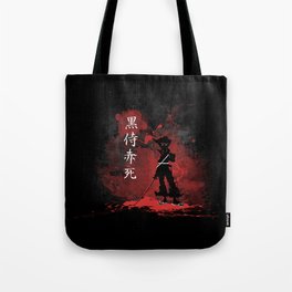 Black Samurai Red Death Tote Bag