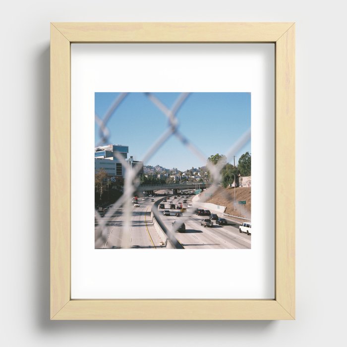 Los Angeles Freeway Recessed Framed Print