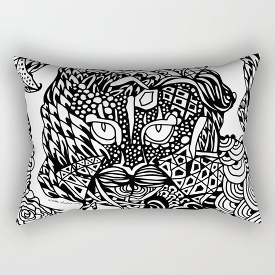 Dragon Cat Rectangular Pillow