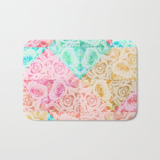 a rose is a rose Bath Mat
