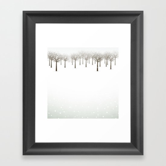 Winter Forest by Friztin Framed Art Print
