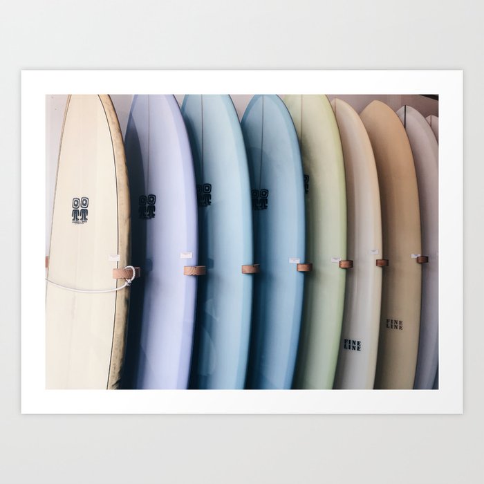 SURF'S UP / Los Angeles, California Kunstdrucke