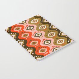 Psychedelic Wavy Eyes – Retro Notebook