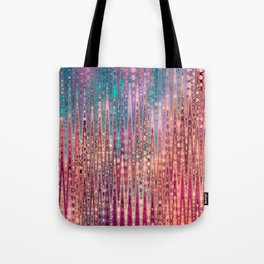 Bright Red And Purple Pink Abstract Tote Bag