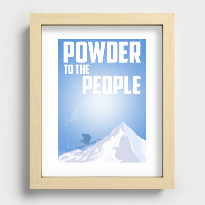 Powder To The People Recessed Framed Print