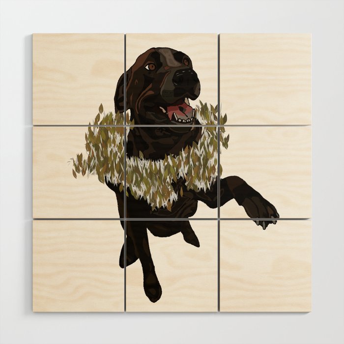 Lincoln the Lab Wood Wall Art