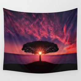 Sunset of Life Wall Tapestry