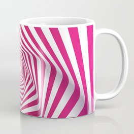Pink & White Color Psychedelic Design Mug