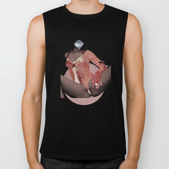 Fleisches Lust 3 - meat Collage Biker Tank