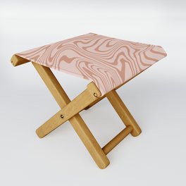 Warm tones neutral abstract pattern Folding Stool