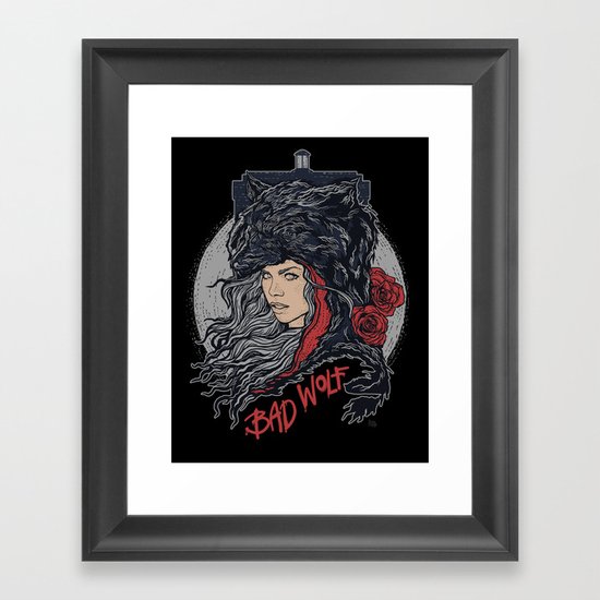 Bad Wolf Framed Art Print