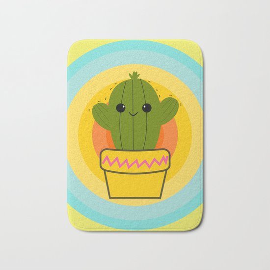 Cute cactus Bath Mat