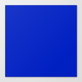 Solid Deep Cobalt Blue Color Canvas Print