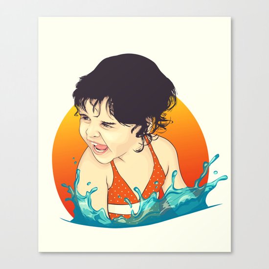 Water Splashes Canvas Print