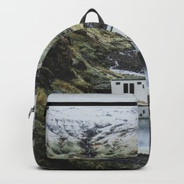 Iceland Waterfall Seljalandsfoss Tourism Stream Unique Custom Outdoor Shoulders Bag Fabric Backpack Multipurpose Daypacks For Adult