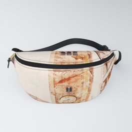Parma Italy city watercolor Fanny Pack