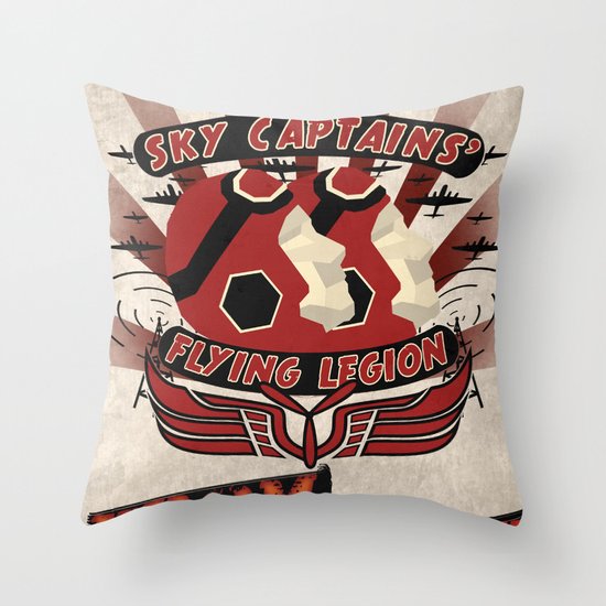 Flying Legion Throw Pillow
