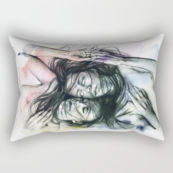 Loneliness my only friend Rectangular Pillow