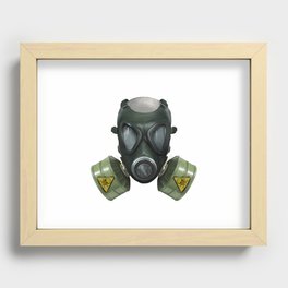 Toxic Gas mask Recessed Framed Print