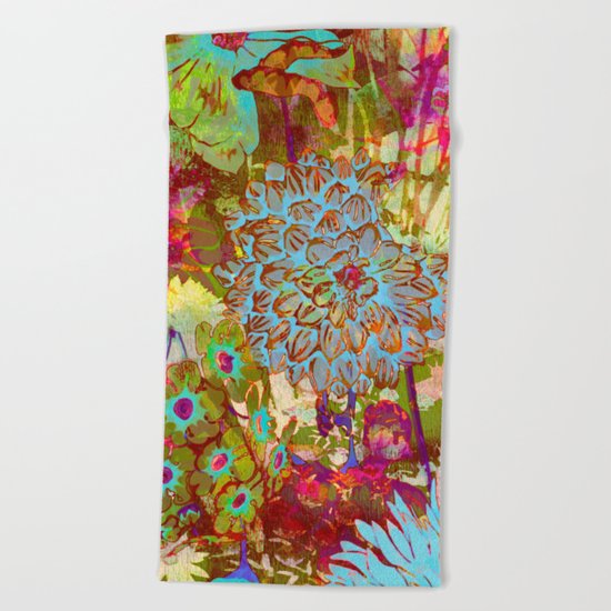 from the garden Beach Towel