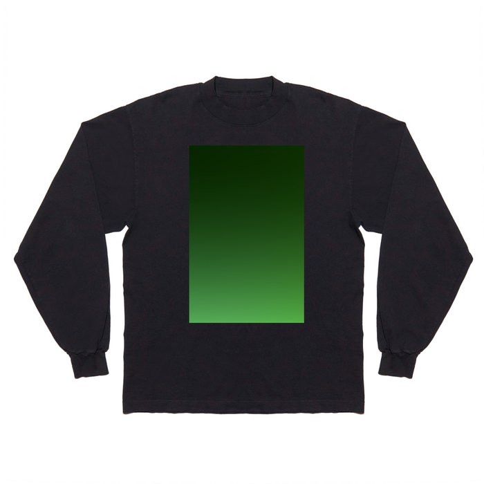 56 Green Gradient Background 220713 Minimalist Art Valourine Digital Design Long Sleeve T Shirt