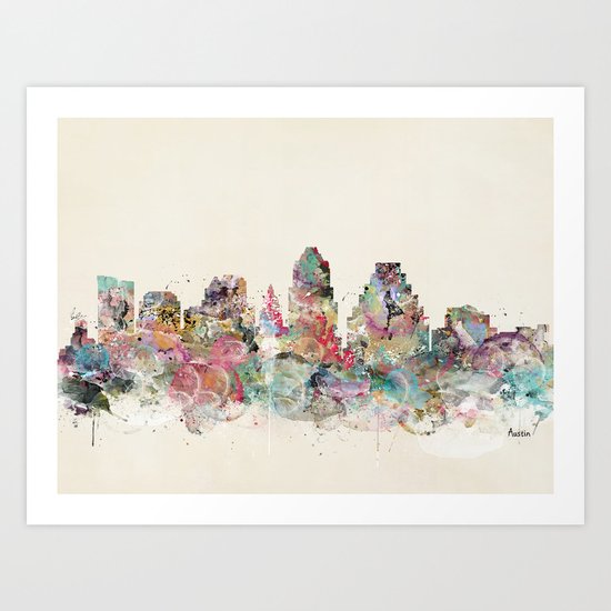 austin texas Art Print