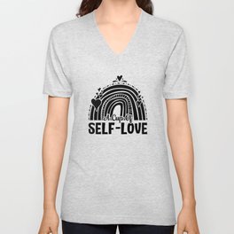 Mental Health A Cup Of Self Love Anxiety Anxie V Neck T Shirt