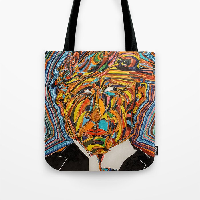 Portrait of a man by Carlos Simpson Tote Bag