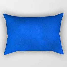 Bright Cobalt-Blue Velvet Rectangular Pillow