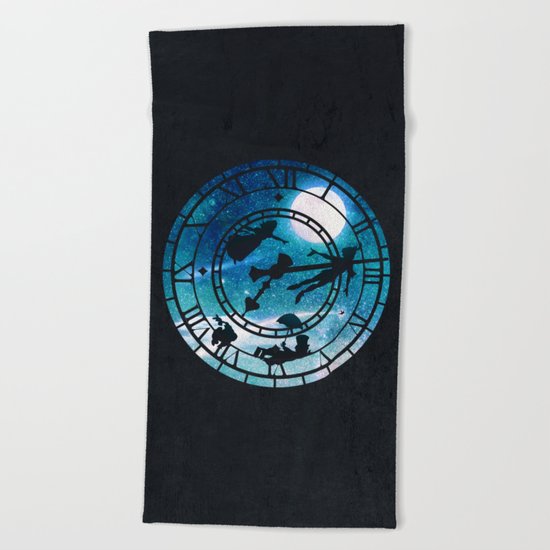 Straight on 'til morning Beach Towel