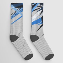 Blue Black and Grey Scratchy Background. Socks