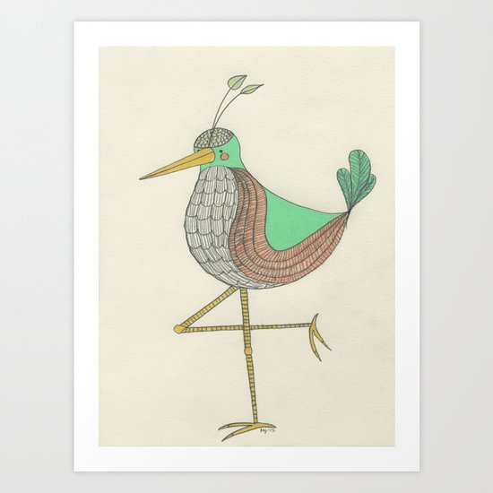Northern Vert Pale Art Print