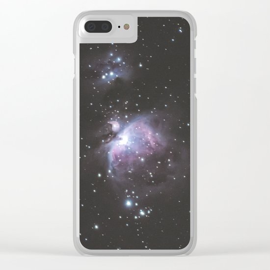 Orion And Running man Nebula's Clear iPhone Case