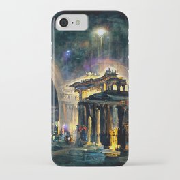 Ancient Future Rome at Night 2522AD iPhone Case