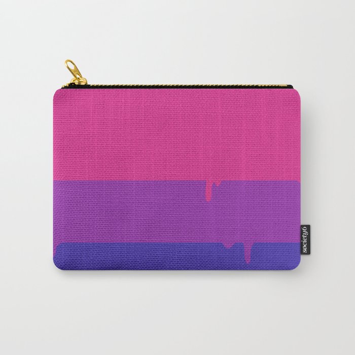 Bisexual Pride LGBTQ Flag Melting Carry-All Pouch