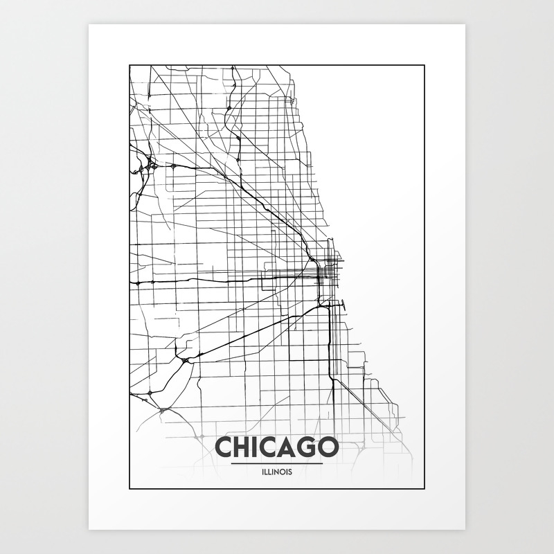 custom city map poster city map wall art decor Personalized black and white digital map download ROCKFORD Illinois IL USA city map print