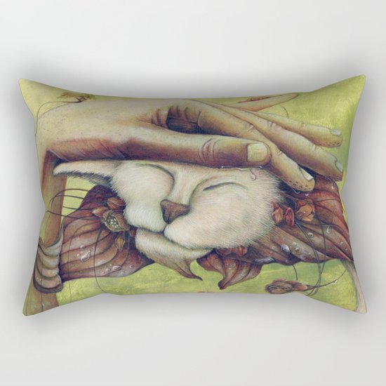 E.A.Poe "The Black Cat" Rectangular Pillow