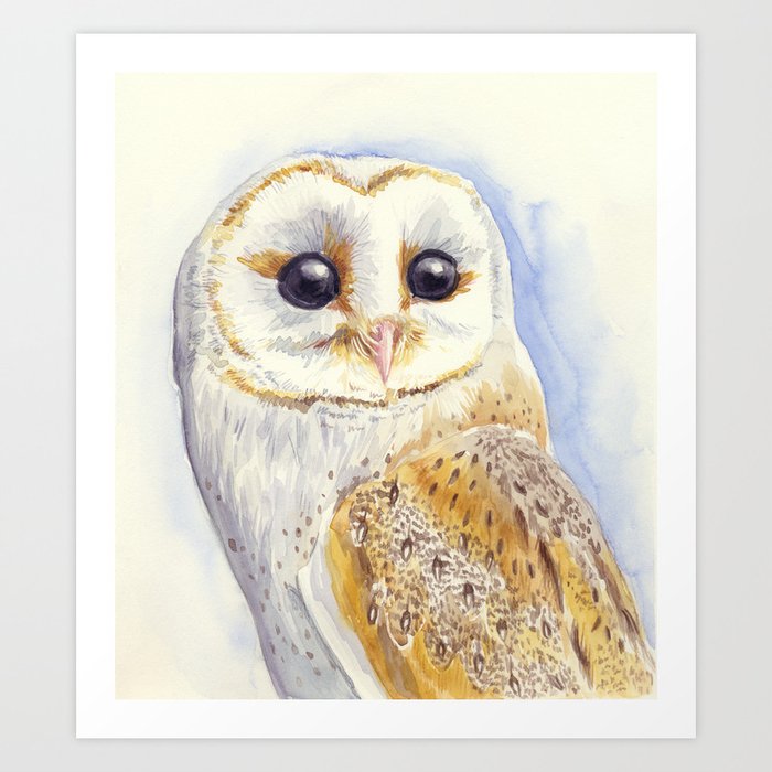 Owl bird Art Print