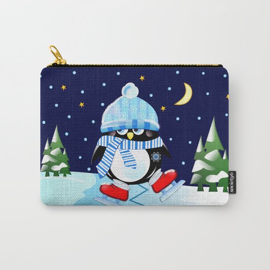 The skating penguin Carry-All Pouch