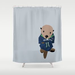 The Littlest Seahawks Fan Shower Curtain