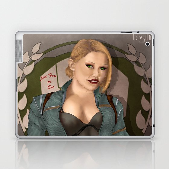 Titanfall Militia Pilot Pinup Laptop Ipad Skin By Lostlinkart Society6