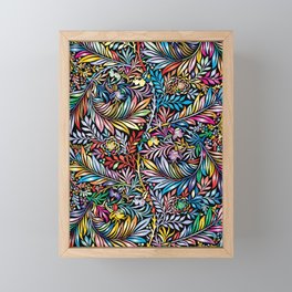 Colorful Fronds Framed Mini Art Print
