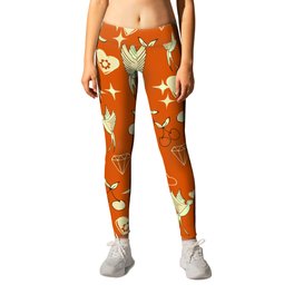 Kitsch Valentine Orange Leggings